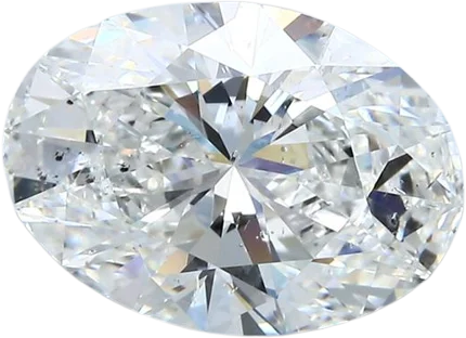 3.51 Carat F SI2 Oval Natural Diamond