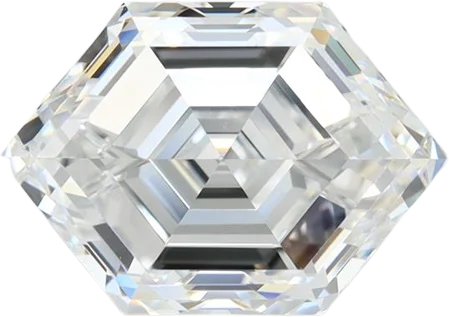 3.52 Carat D VVS1 HEXAGON Lab Diamond