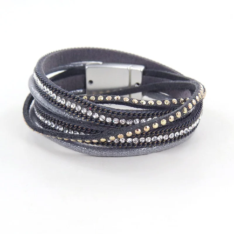 MATTE SILVER WRAP BRACELET