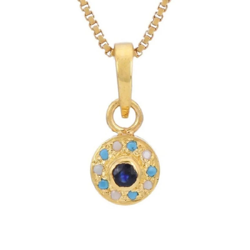 Petite Gemstone Pendant Necklace