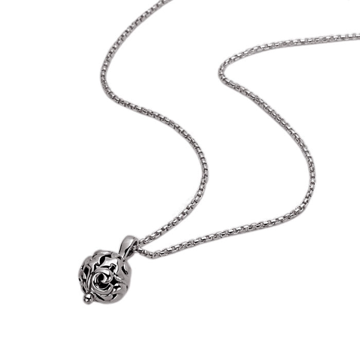 Charles Krypell Sterling Silver Bead Pendant Necklace