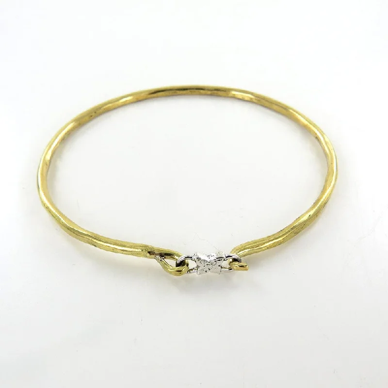 Brass & Silver Grace Bangle