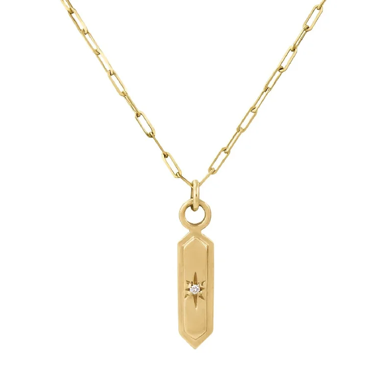 Astra Hexa Diamond Pendant Necklace