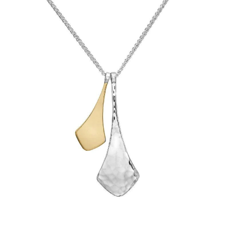 Sterling Silver & 14K Gold Breezy Pendant Necklace