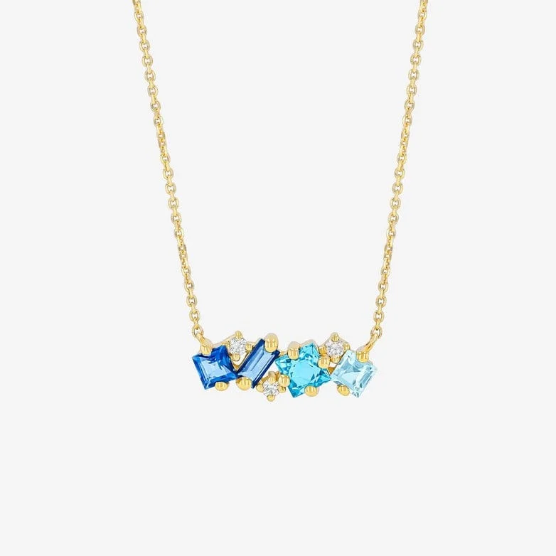 Blue Ombre Midi Bar Pendant