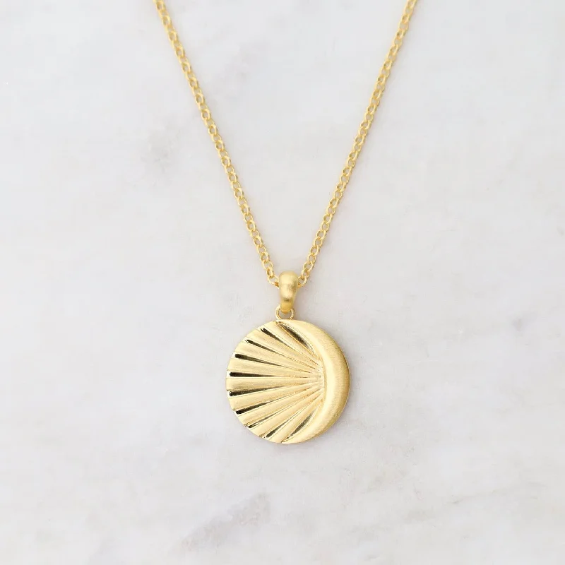 Sun Ray Pendant Necklace